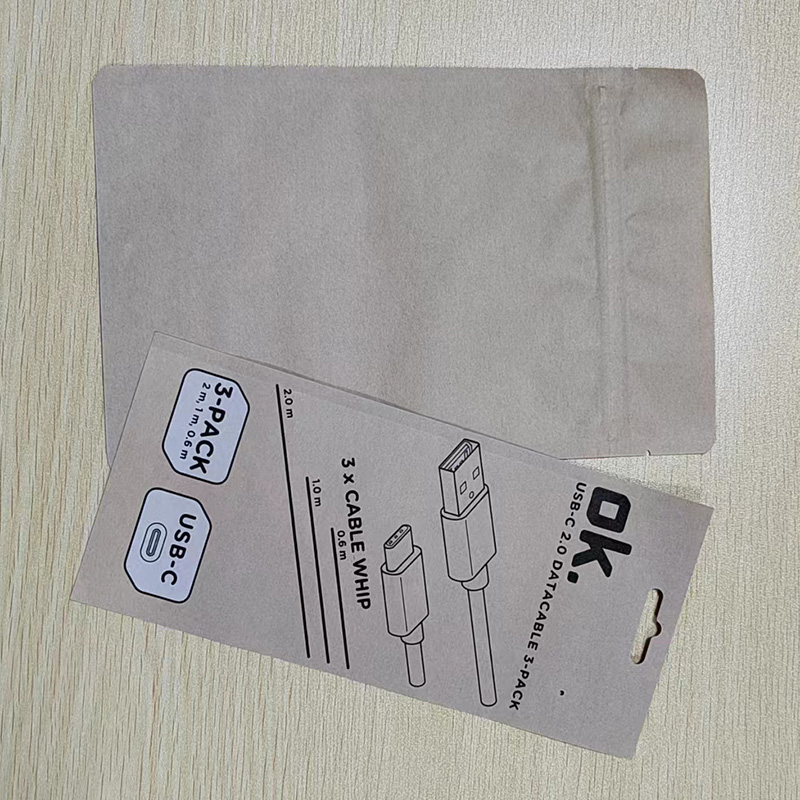 กระดาษคราฟท์+ถุงบรรจุภัณฑ์ PBAT-PLA